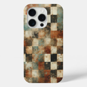 Urban Grunge Chequerboard Phone Case - Artistic 