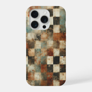 Urban Grunge Chequerboard Phone Case - Artistic 