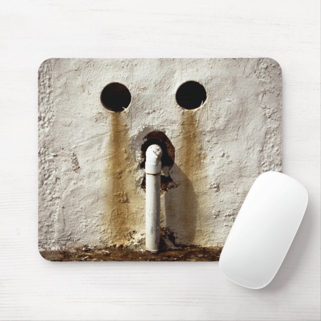 Urban Grunge Exposed Water Pipe Mouse Pad (With Mouse)
