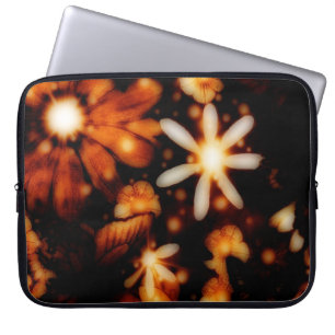 Urban Grunge Flowers Laptop Computer Sleeve