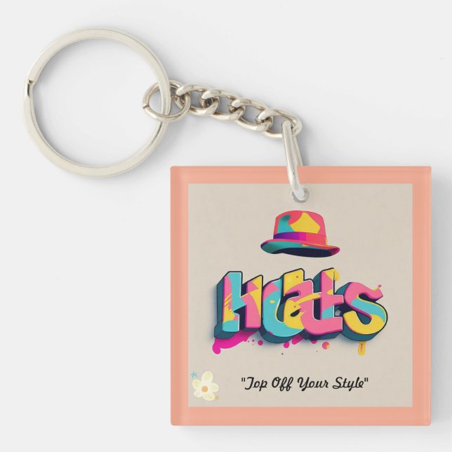 "Urban Headgear" Keychain (Front)