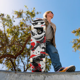 Urban Hero Manga Robot Skeleton Skateboard Deck