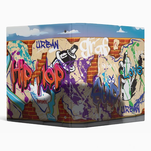 Urban Hip Hop Graffiti Wall. Binder (Background)