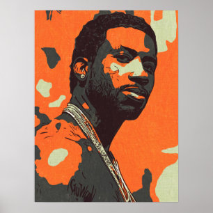 Urban Hip Hop Style Male Portrait Modern Street Ar Poster