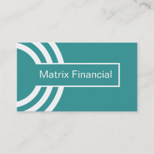 Urban Hipster Business Card, Teal Card
