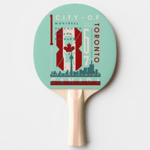 Urban Icons: A Celebration of Canada's Cities Ping Pong Paddle