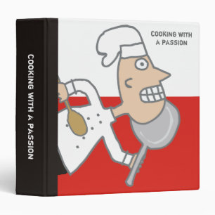 urban indie comic chef recipe cookbook binder