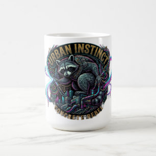 Urban Instinct Raccoon Long Sleeve Coffee Mug