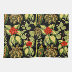 Urban jungle house plant elegant pattern kitchen towel
