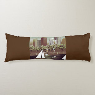 Urban landscape body pillow