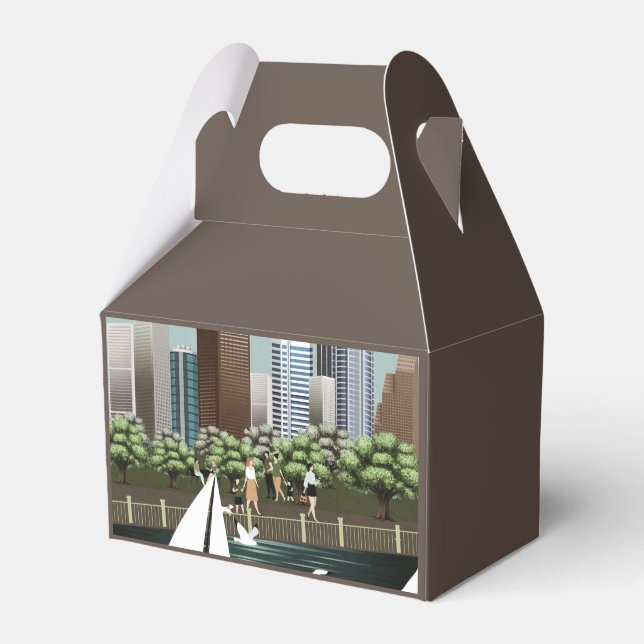 Urban landscape favor box (Front Side)