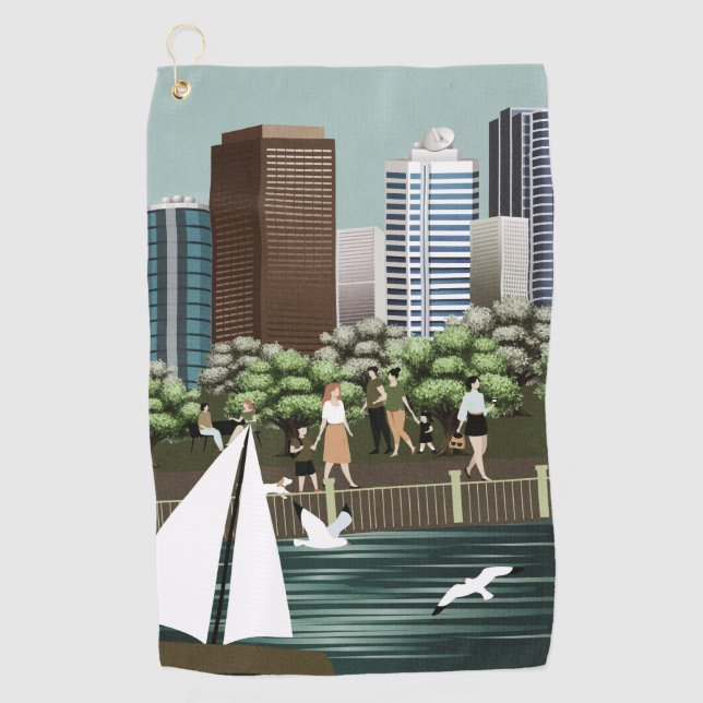 Urban landscape golf towel (Front)