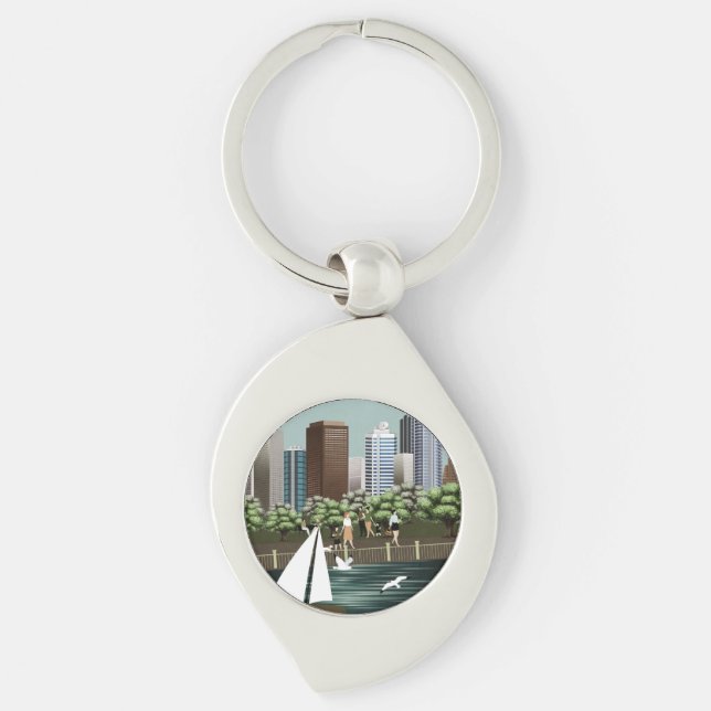 Urban landscape keychain (Front)