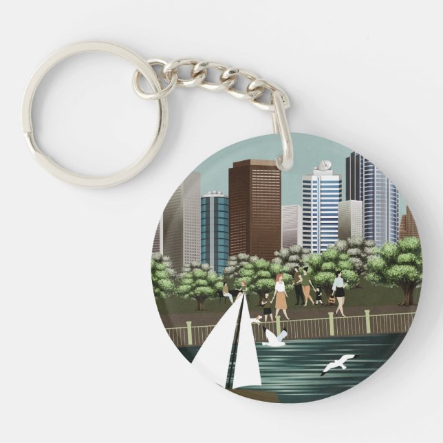 Urban landscape keychain (Front)