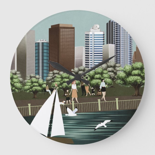Urban landscape large clock (Front)