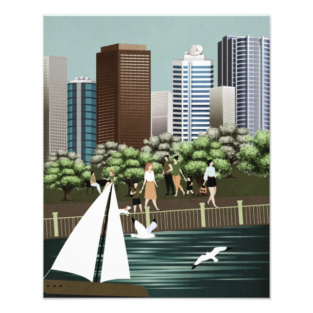 Urban landscape photo print (Front)