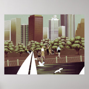 Urban landscape poster