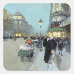 Urban Landscape Square Sticker