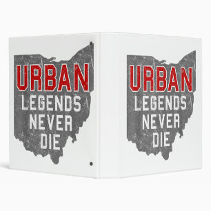 Urban Legends Never Die State of Ohio Distressed Binder