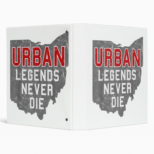 Urban Legends Never Die State of Ohio Distressed  Binder (Background)