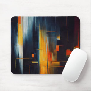 Urban Lights Abstract Geometry Mouse Pad