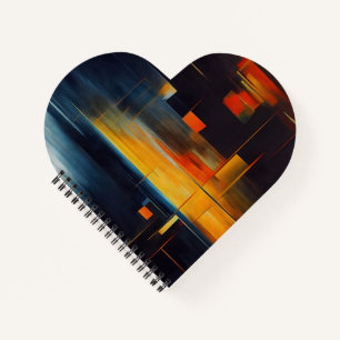 Urban Lights Abstract Geometry Notebook