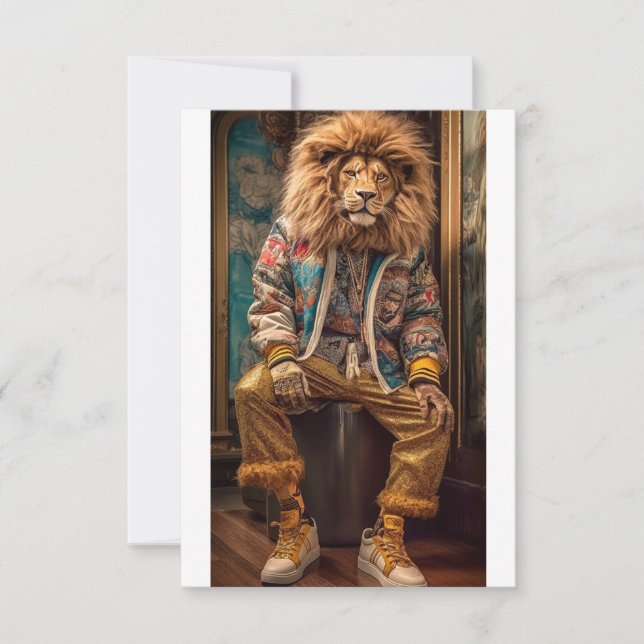 Urban Lion Invitation (Front)