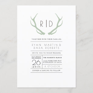 Urban Meets Rustic Wedding Invite