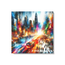 Urban Mirage: Abstract Cityscape