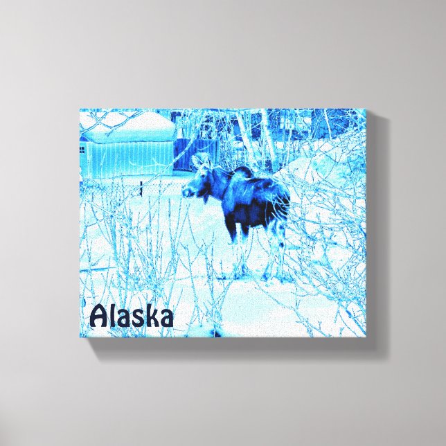 Urban Moose Canvas Print (Front)