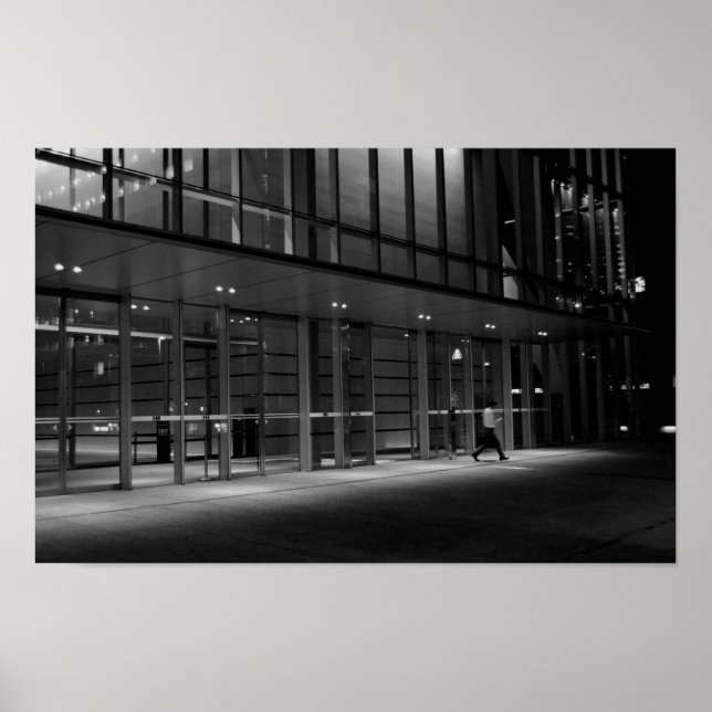 Urban Night Walk in Tokyo - Photography Print (Front)