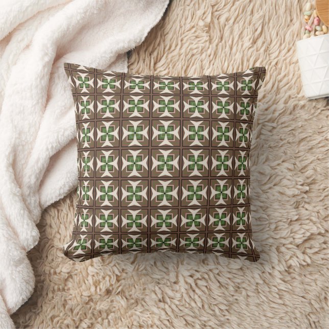 Urban Oasis Inspired Print Throw Pillow (Blanket)