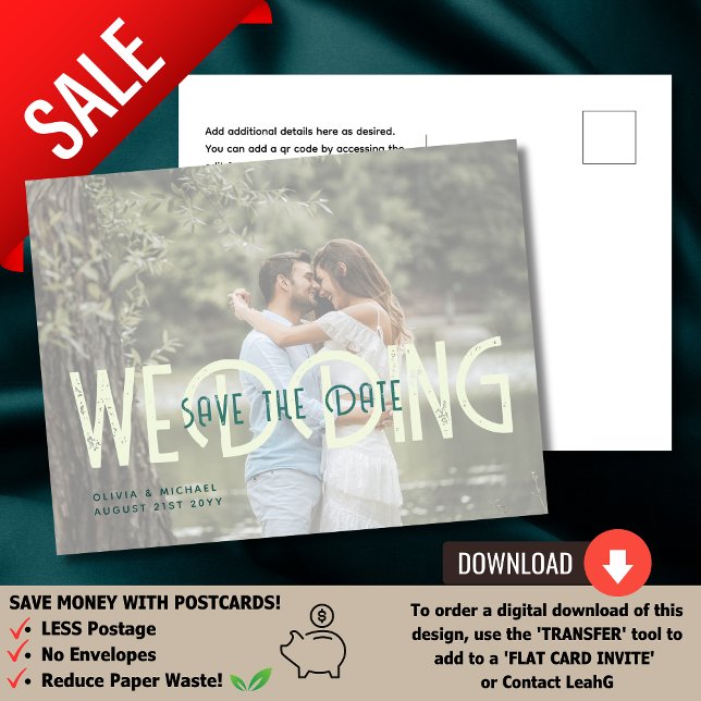 URBAN | On a Budget? Opt for Photo Save The Date Postcard (Creator Uploaded)