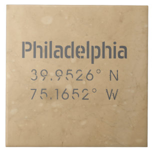 Urban Philadelphia Map Coordinates Tile