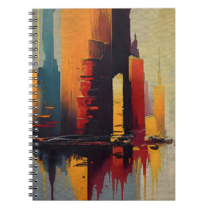 Urban Pulse – Abstract City In Vertical Rhythm Notebook