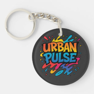 Urban Pulse – Vibrant Street Art Tee Keychain