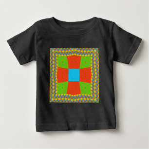 "Urban Quilt" European Geometric Pattern Art Baby T-Shirt