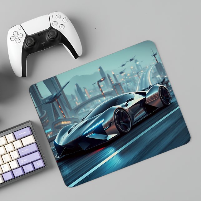 Urban Racer - Futuristic Hyper Car  Mouse Pad (Creator Uploaded)