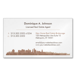 Urban Real Estate Custom Magnetic Business Card