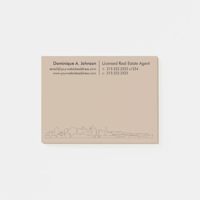 Urban Real Estate Personalized Post-It® Notes (Front)