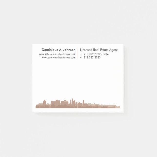 Urban Real Estate Personalized Post-It® Notes (Front)