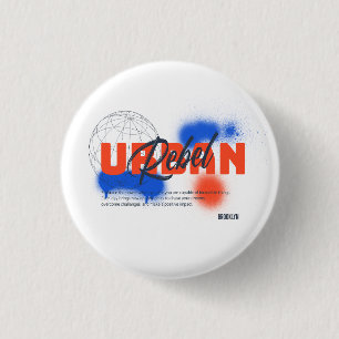 Urban Rebel Graffiti Style Street Aesthetic 1 Inch Round Button