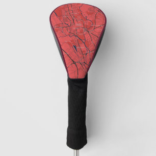 URBAN RED NAVY OXFORD UNIVERSITY UK OUTLINE MAP GOLF HEAD COVER