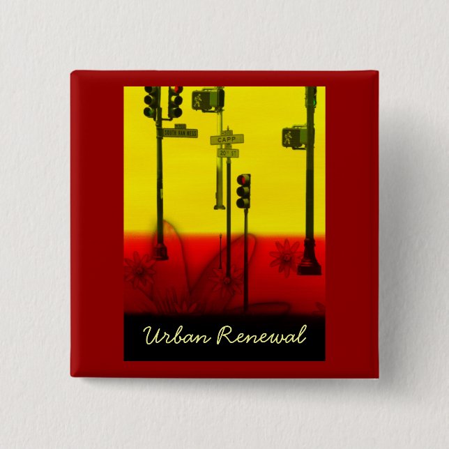 URBAN RENEWAL 2 INCH SQUARE BUTTON (Front)