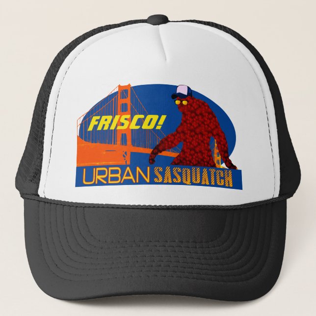 Urban Sasquatch - San Francisco - FRISCO! Trucker Hat (Front)