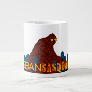 Urban Sasquatch Walking Large Coffee Mug