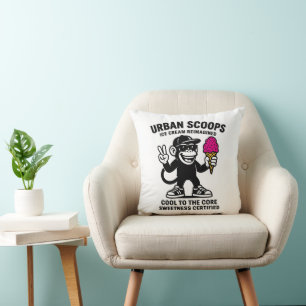 Urban Scoops Throw Pillow
