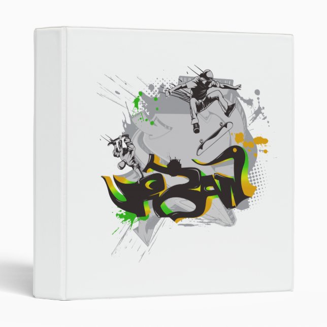 urban skateboard graffiti binder (Front/Spine)