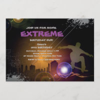 Urban Skateboarder Invitation
