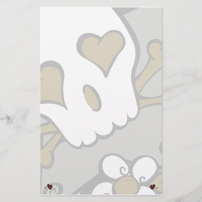Urban Skull Stationary Stationery (Front)